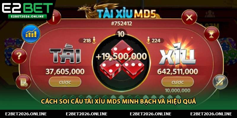 Cách soi cầu tài xỉu MD5 minh bạch và hiệu quả