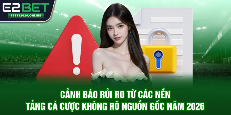 Cảnh báo rủi ro từ các nền tảng cá cược không rõ nguồn gốc năm 2026